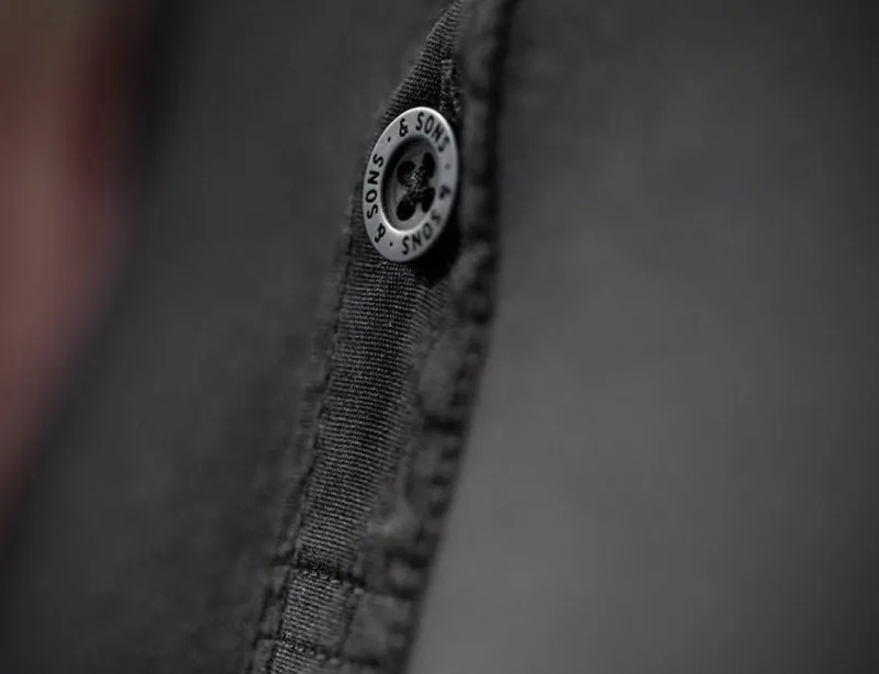 &SONS The New Elder Henley Shirt Black Hot