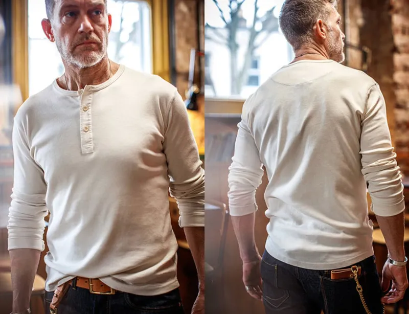 &SONS The New Elder Henley Shirt Raw Shop