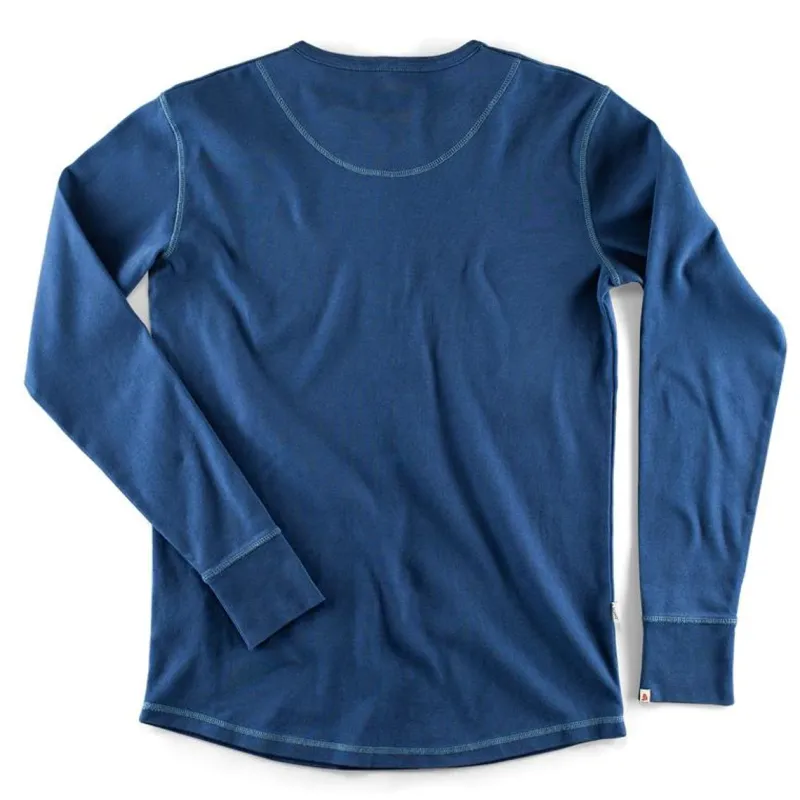 &SONS The New Elder Henley Shirt Indigo Best Sale