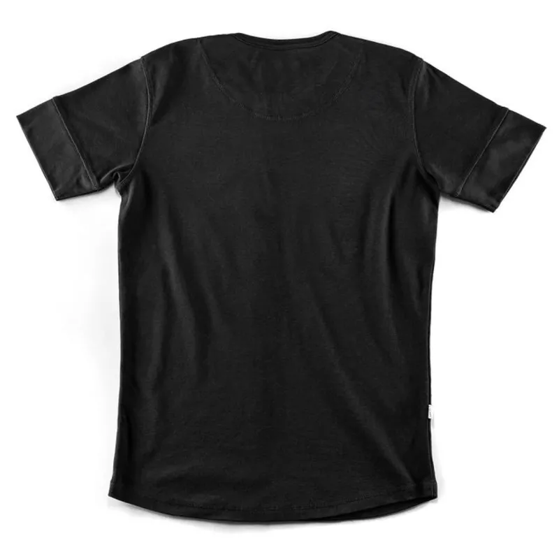 &SONS The New Elder Henley Short Sleeve Shirt Black Online