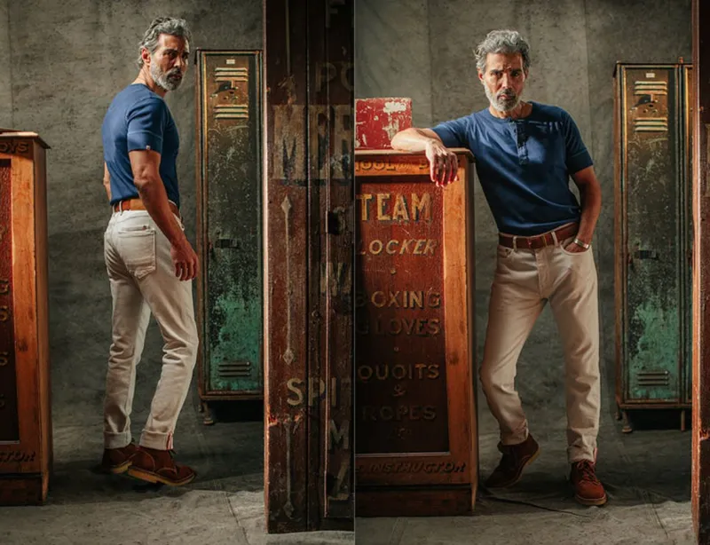 &SONS The New Elder Henley Short Sleeve Shirt Indigo Outlet