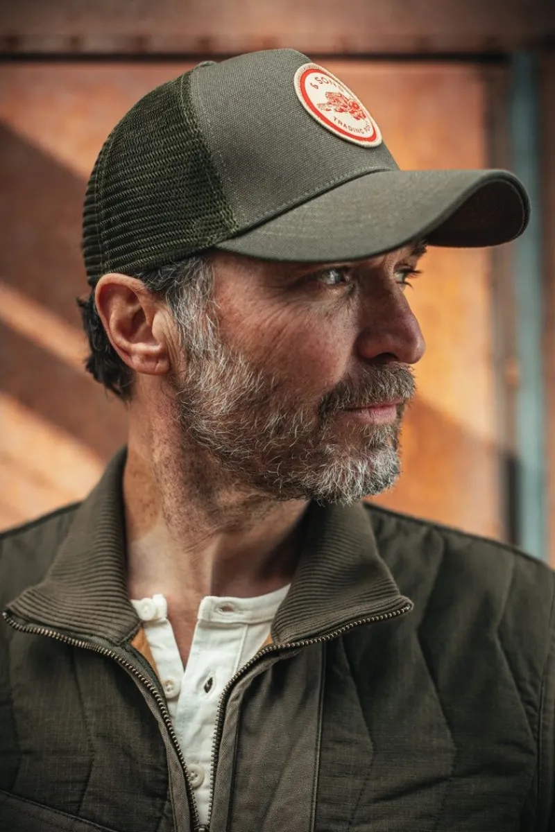 &SONS Trucker Badge Cap Army Green Discount