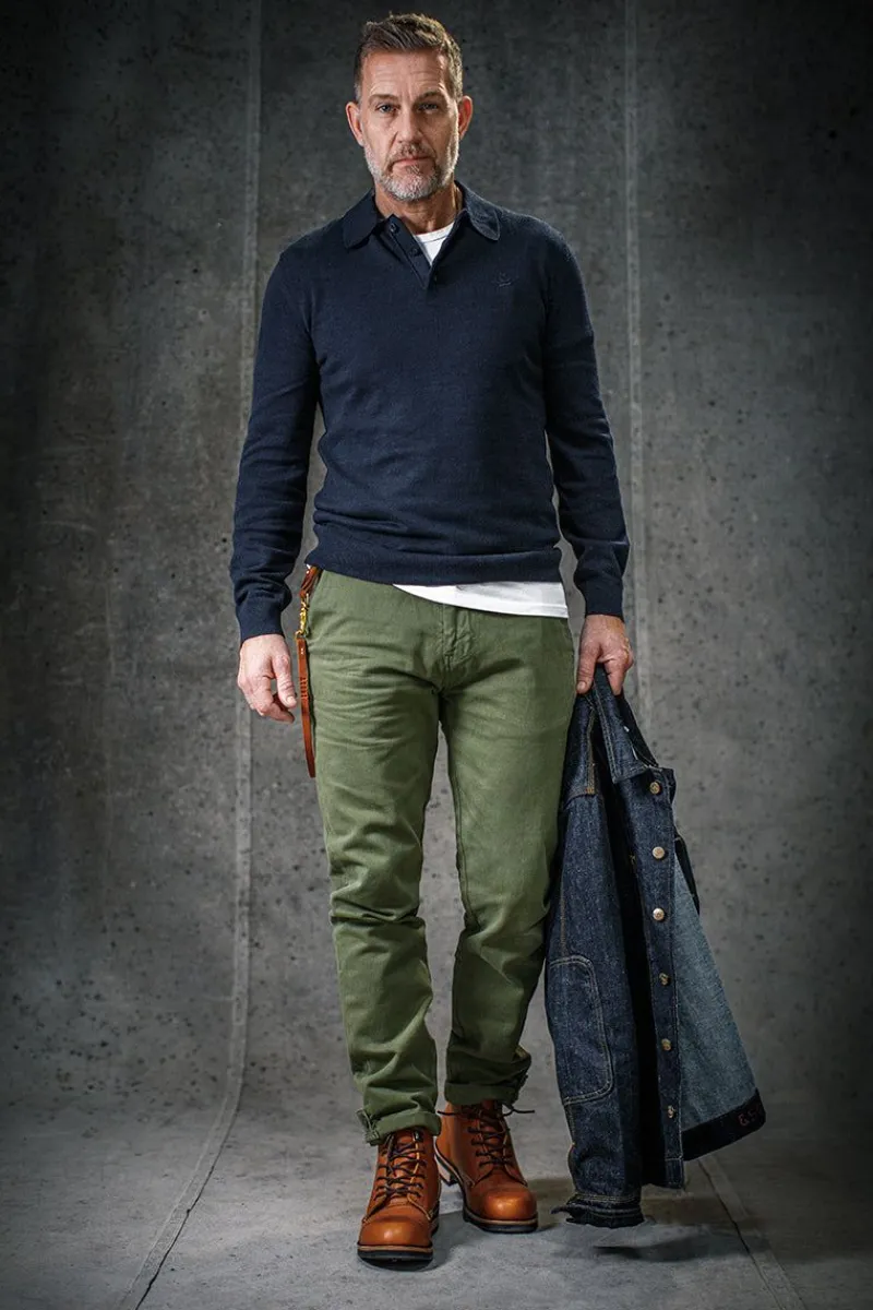 &SONS Virgil Chino Army Green Flash Sale
