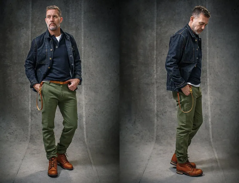 &SONS Virgil Chino Army Green Flash Sale