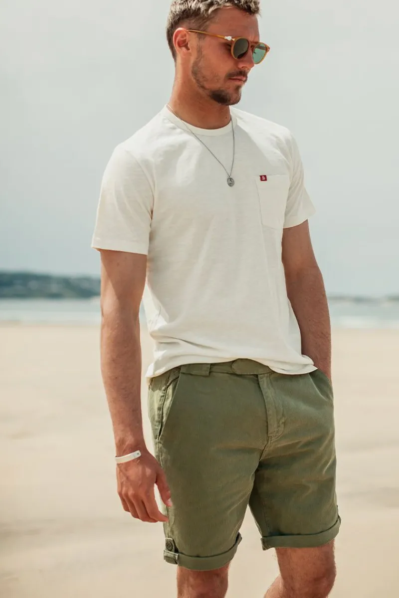 &SONS Virgil Chino Shorts Army Green Outlet