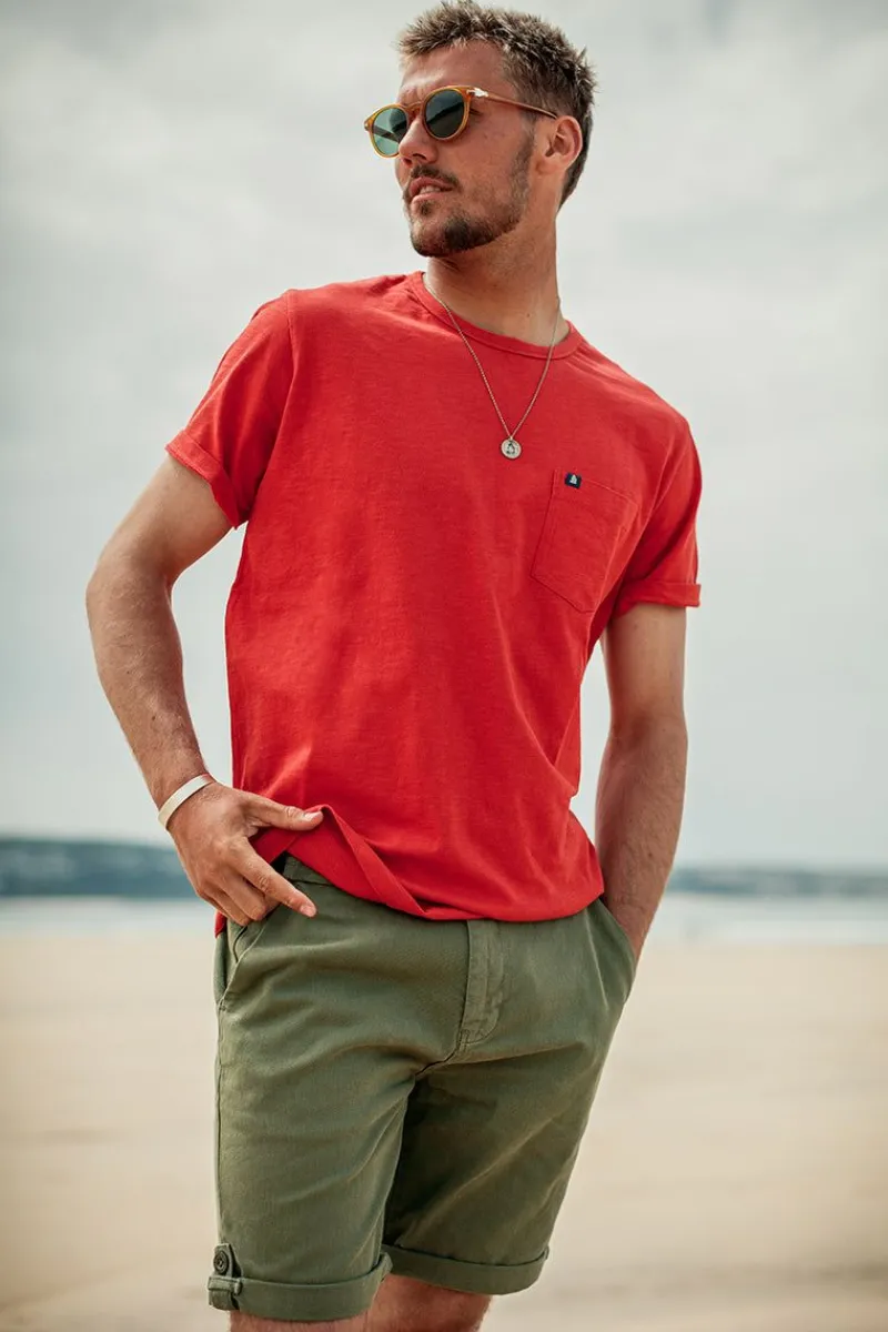 &SONS Virgil Chino Shorts Army Green Outlet