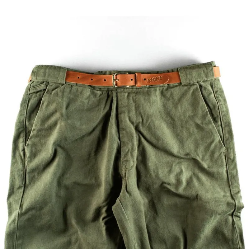 &SONS Virgil Thin Tan Leather Belt Best Sale