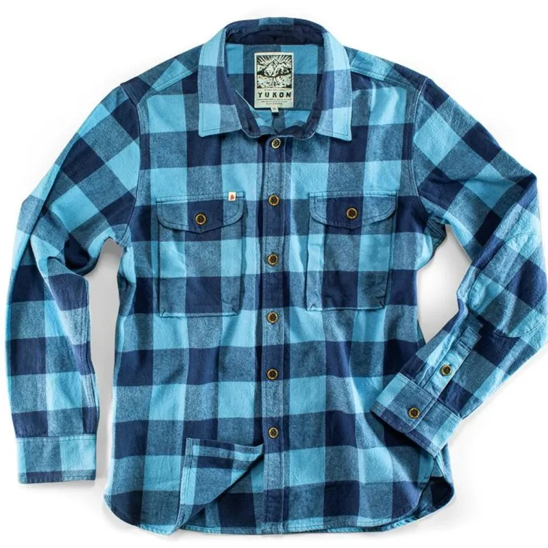 &SONS Yukon Flannel Field Shirt Blue Cheap